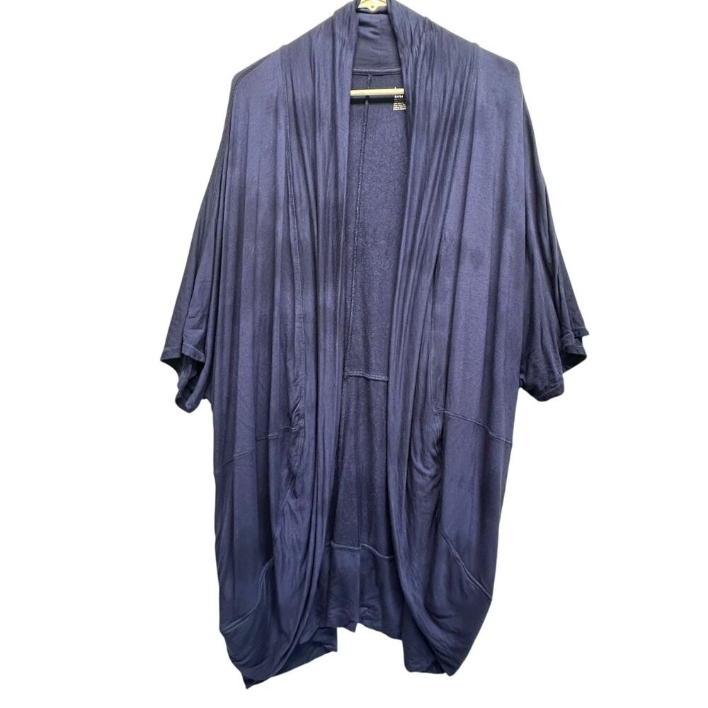 Livi Lane Bryant Blue Tie Dye Women‎ Active Cardigan Kaftan Kimono 22/24